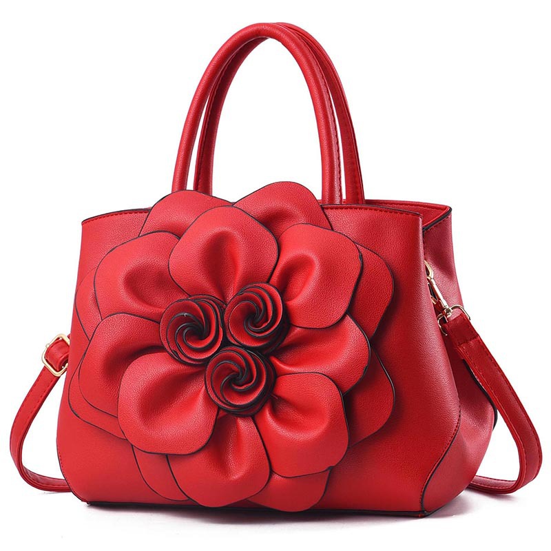 Women's Bag 2025 New European and American Simple and Elegant Women's Handbag Fashion Rose Large Capacity Single Shoulder Crossbody Bag
