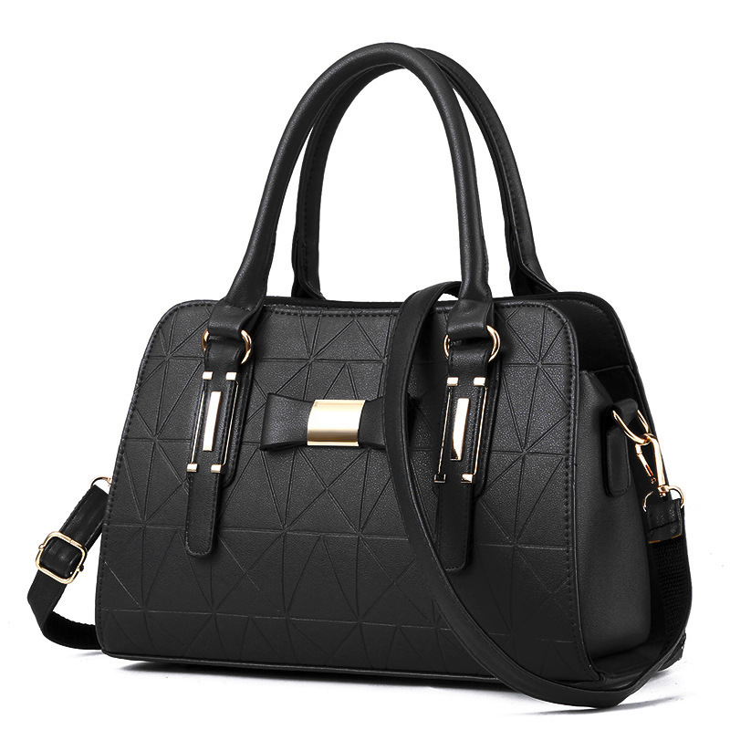 Butterfly Knot Women's Bag 2025 European and American New Fashion Embossed Handheld Big Bag Foreign Trade Large Capacity Shoulder Bag