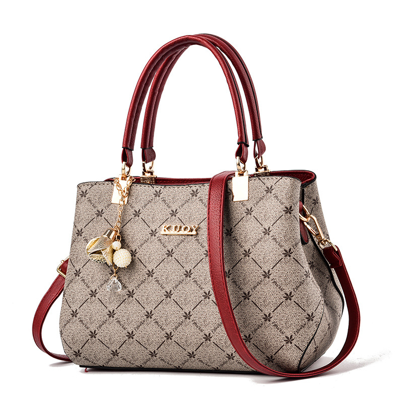 2025 New Bag Large Capacity Women's Handbag Atmospheric Mom Bag Trendy Fashion Granny Single Shoulder Crossbody Bag Hair Collection