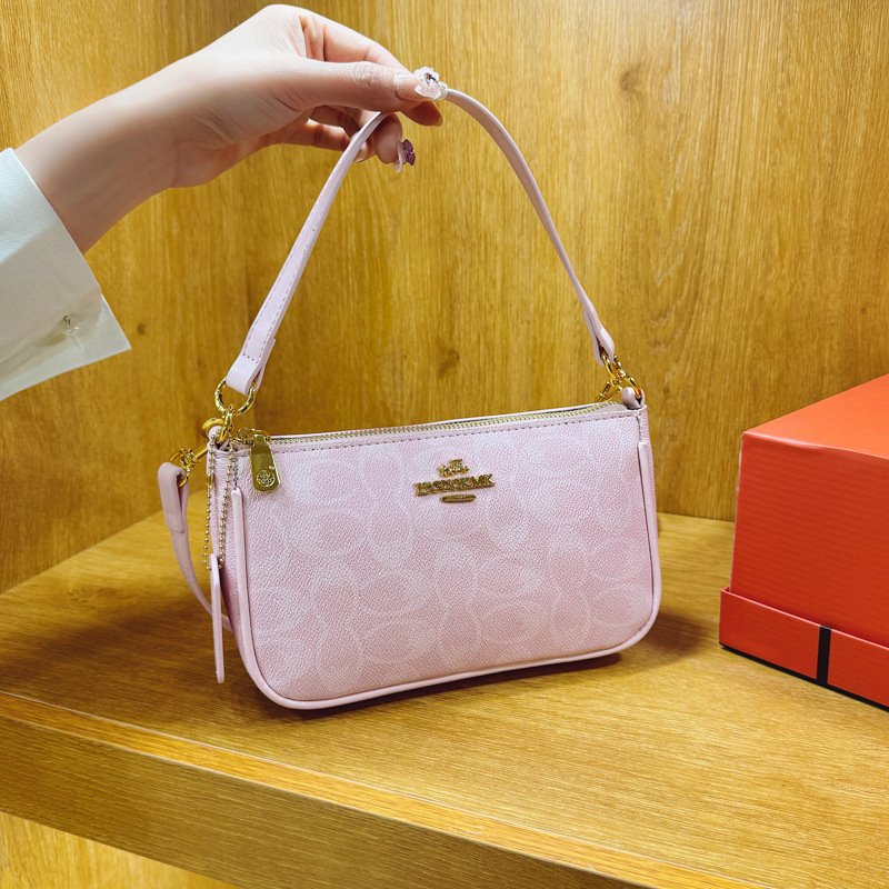 New foreign trade model Koujia 2025 fashionable old flower mahjong bag diagonal cross armpit bag high-end single shoulder hand-held small square bag for women