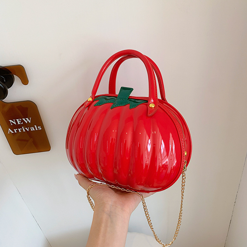 Halloween Pumpkin Bag 2025 New European and American Fashion Personalized Design Western Style Handheld Single Shoulder Chain Small Round Bag