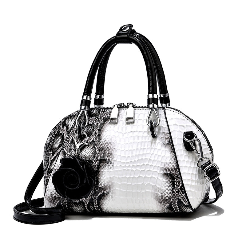 Crocodile patterned shell bag for women 2025 new European and American fashion handbag foreign trade large capacity shoulder crossbody bag bags