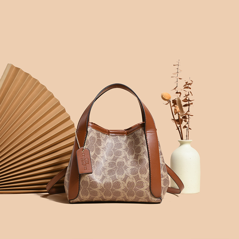 Small bucket bag, women's soft leather premium 2025 new bag, vegetable basket, women's bag, niche handbag, single shoulder diagonal cross bag