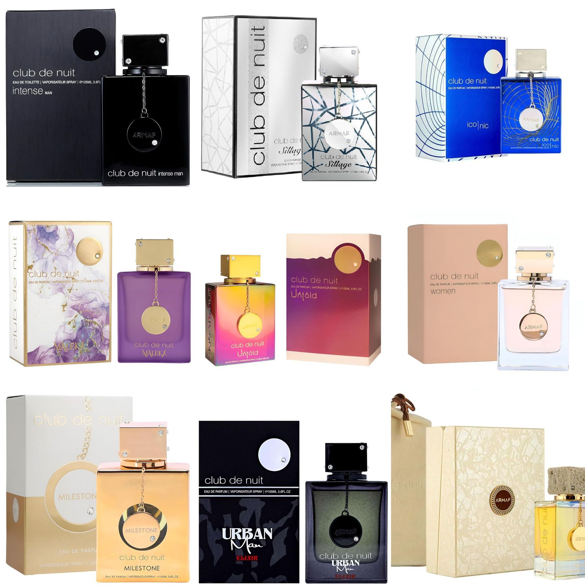 Cross border popular Armaf Perfumes club de nuit Arab perfume