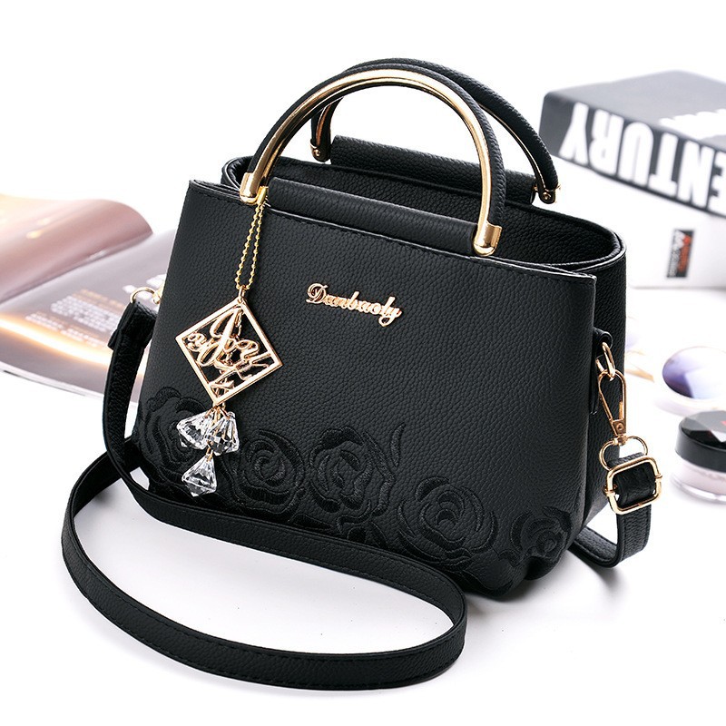 【 Foreign Trade Recommendation 】 Women's Bag 2025 New Fashionable Embroidered Handheld Crossbody Small Bag Trendy Middle aged Mom Shoulder Bag