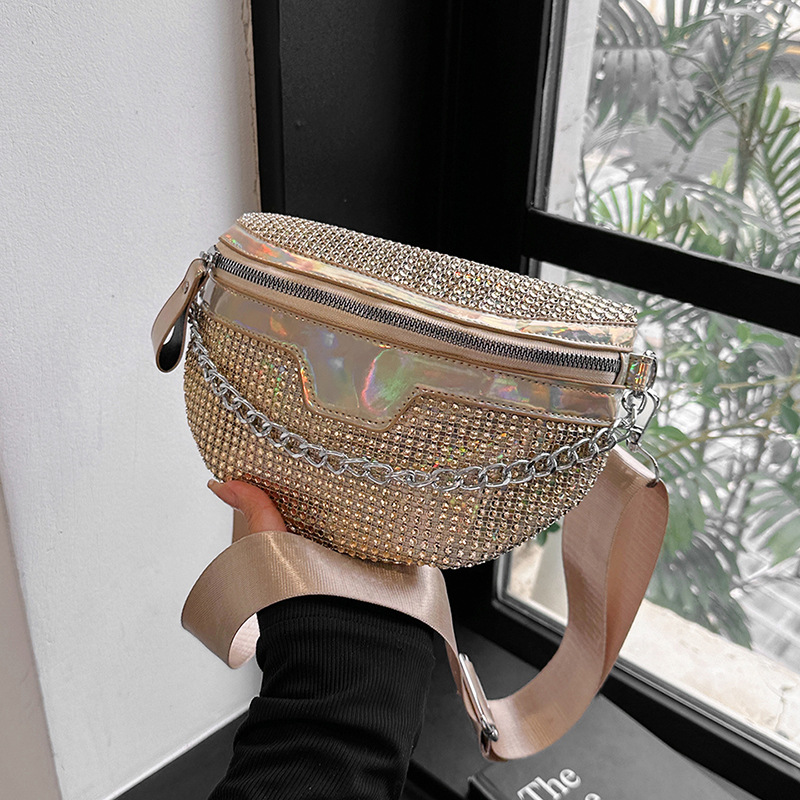 Internet celebrity waist bag new 2025 new style trendy women's one shoulder crossbody casual small waist bag Korean version fashionable sports bag