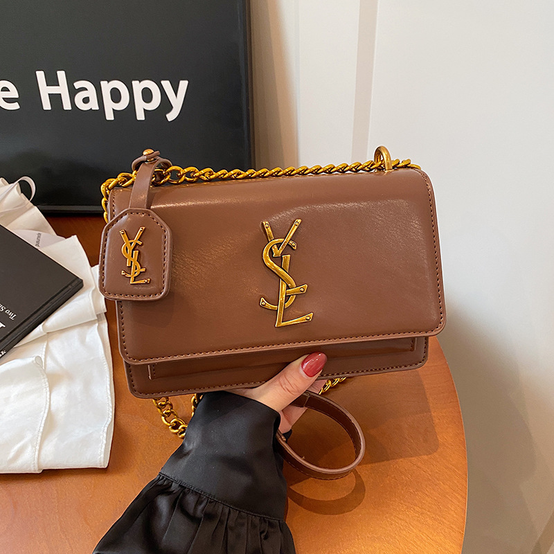 Cross border women's bag, high-end feel, women's crossbody bag, large capacity texture, single shoulder small square bag, chain commuting phone bag, women's