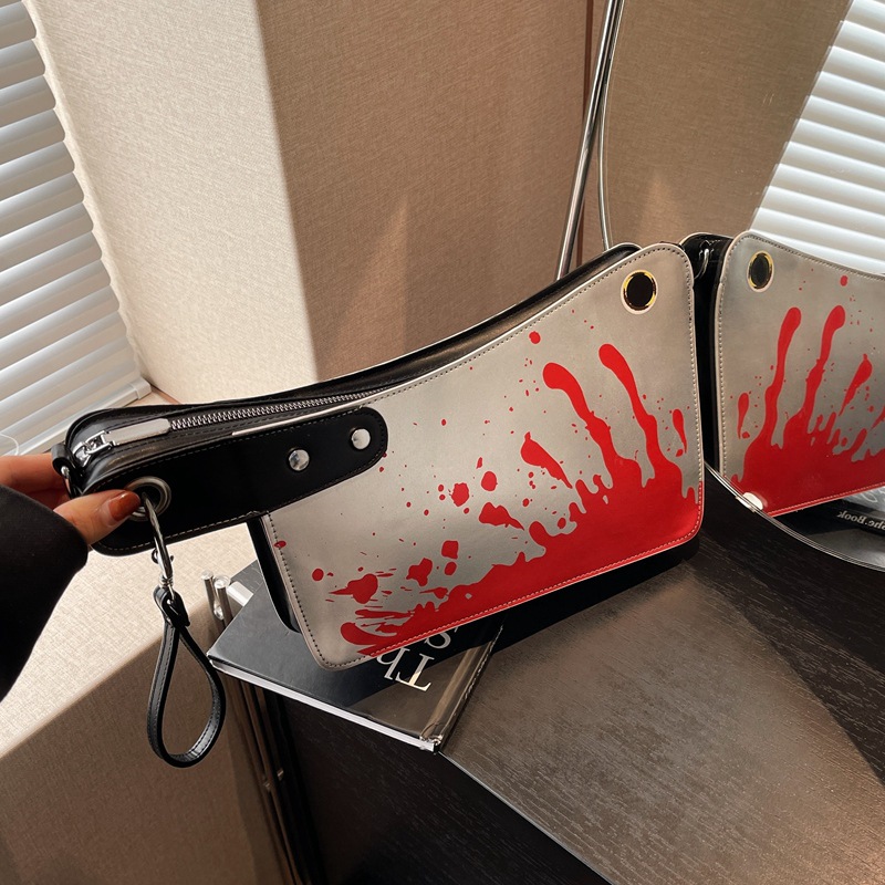 Cross border personalized kitchen knife small bag 2025 new Sen style soft girl Xiaohongshu same one shoulder crossbody mobile phone bag PU