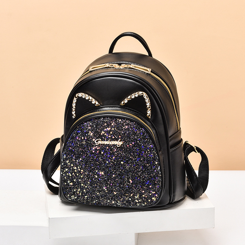 Cute Shoulder Bag for Women 2025 New Ins College Style Backpack Large Capacity Fashion Shoulder Bag One Piece Hair Collection