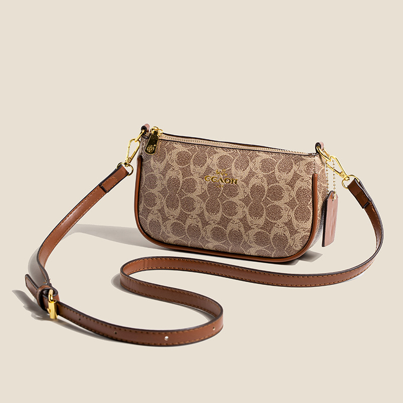 This year's popular underarm bag for women is the 2025 new fashionable printed single shoulder small bag for women, with a high-end and versatile diagonal cross bag
