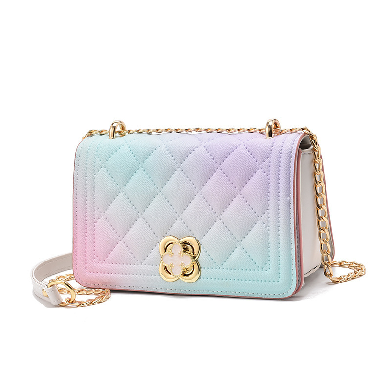 【 Women's Bag 】 2025 New Fashionable Small Fragrant Style Ling Grid Chain Bag Simple Style Women's Shoulder Bag