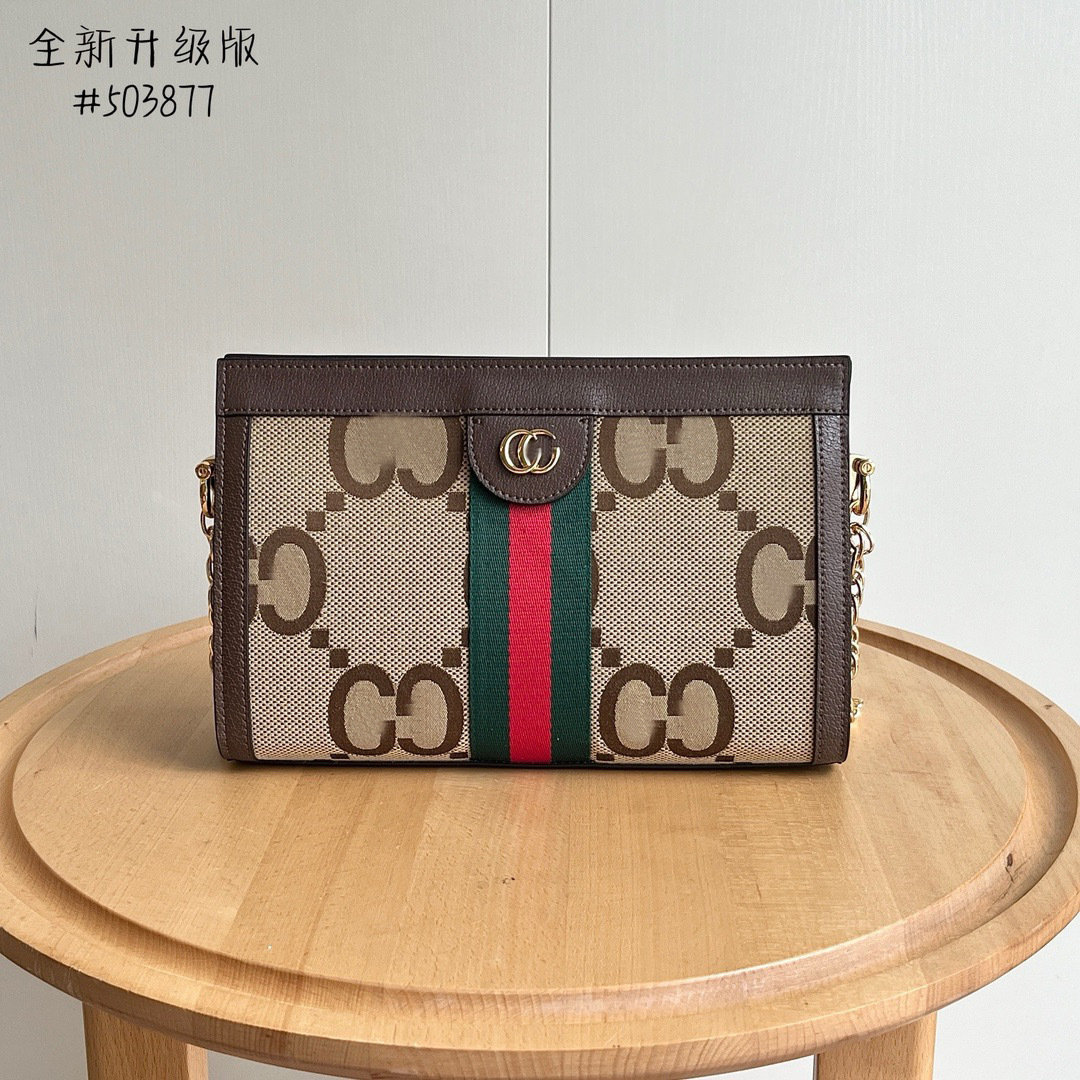 Classic women's bag, vintage Ophidia clip bag, small size, double G, single shoulder, GG crossbody, hand-held bag, big brand luxury accessories