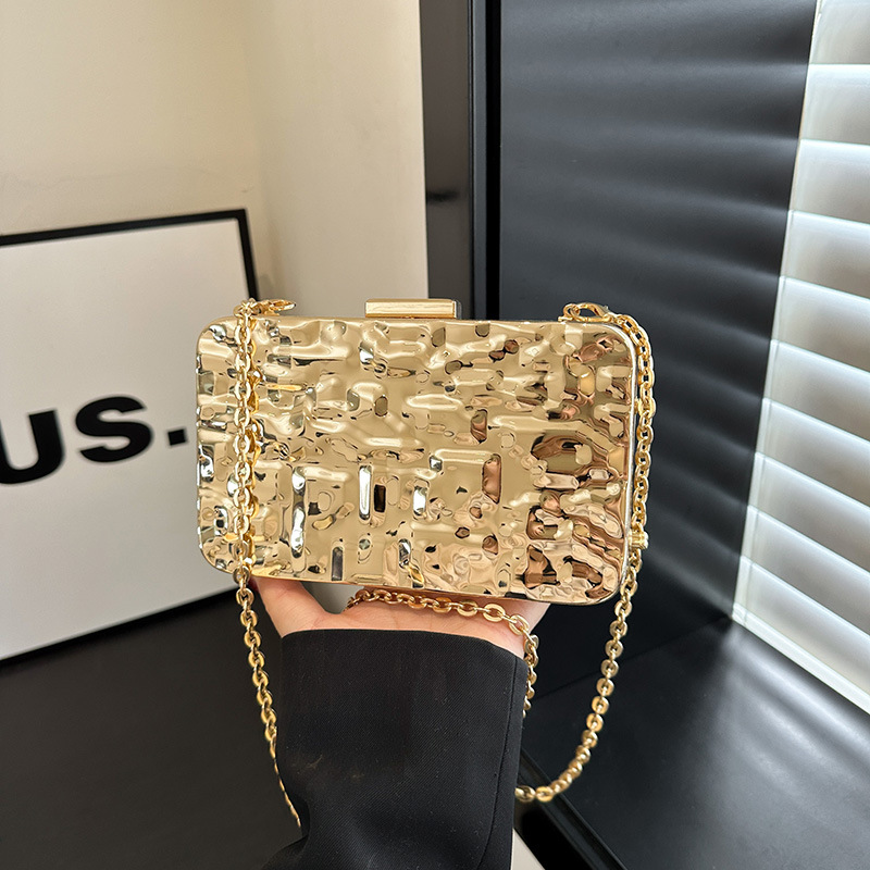Acrylic Shell Bag 2025 New European and American Fashion Ice Crack Internet Celebrity Single Shoulder Women's Chain Banquet Bag Trend