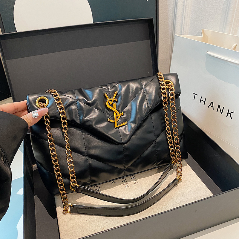 Women's bag 2025 autumn new high-end diamond grid bag small fragrance texture chain bag single shoulder diagonal cross bag trend