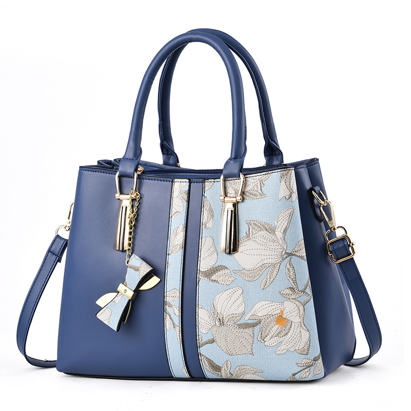 Personalized printed middle-aged mother bag, large capacity handbag, 2025 new fashionable shoulder bag