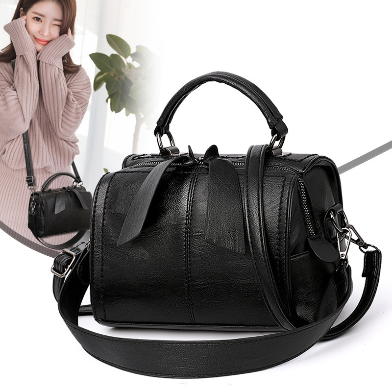 Women's bag 2025 Korean version new winter fashion handbag shoulder bag crossbody bag simple soft leather bag dropshipping