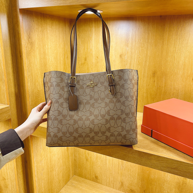 High end handbag for women 2025 new French printed Koujia tote bag fashion classic shoulder bag diagonal cross women's bag