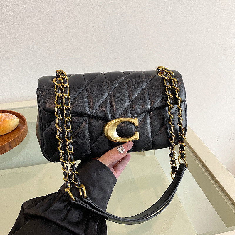 C Home Lingge Embroidery Thread Bag for Women 2025 New Small Fragrant Wind Chain Bag High Quality Kou Home Single Shoulder Diagonal Cross Bag for Women