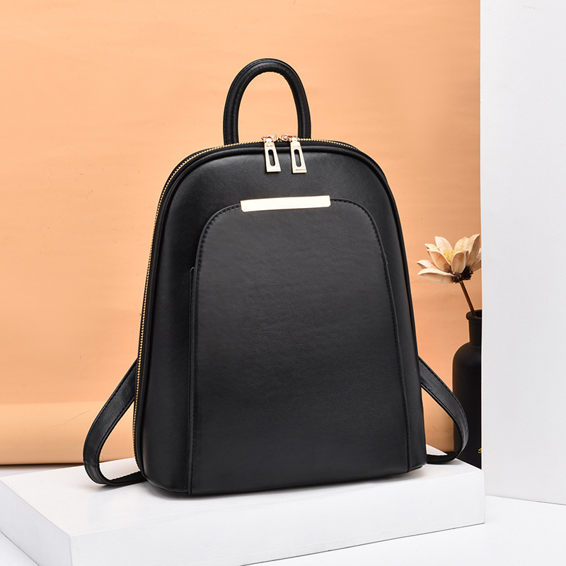 Simplified Backpack for Women 2025 New Fashionable Trend Student Backpack Large Capacity Handheld Backpack for Women