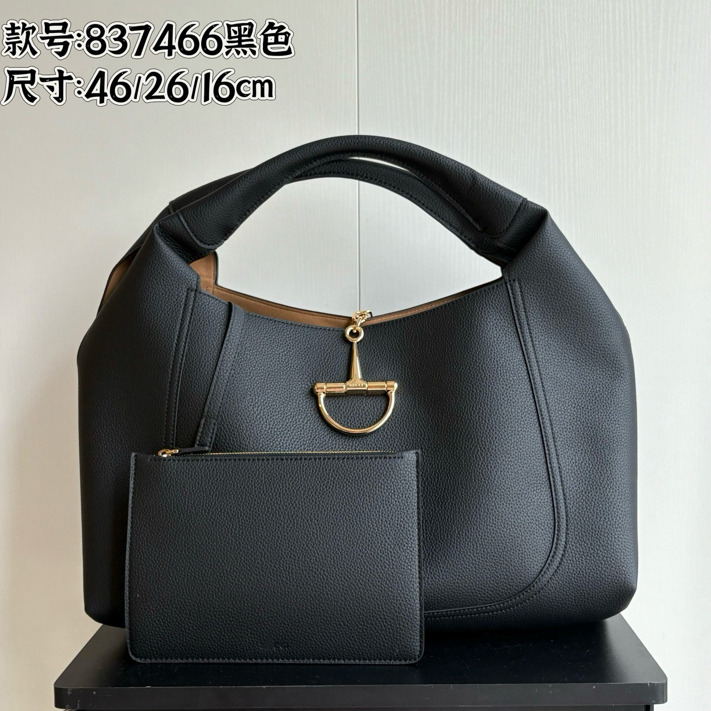 G Chi 25 Spring Sofbit Maxi Strap Texture Leather Shoulder Bag Underarm Bag Real Shot High Quality for Cross border Use
