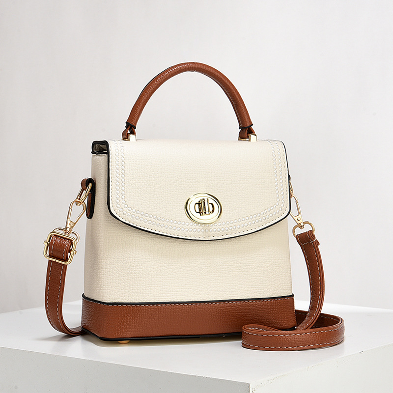 Women's bag 2025 new trendy spring and summer personality contrasting color Korean version Instagram internet famous single shoulder crossbody handbag small square bag