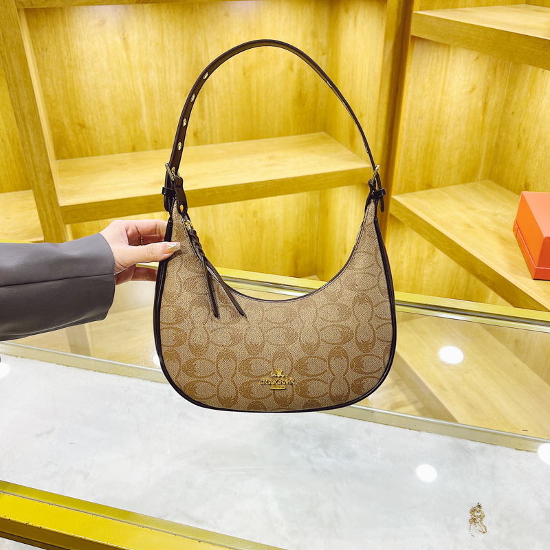 High end handbag for women 2025 new trendy and fashionable internet celebrity armpit bag, retro printed bag, versatile and niche shoulder bag
