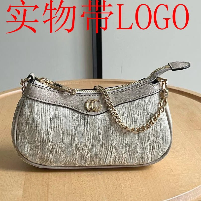 2024 New Ophidia Underarm Women's Bag Classic Handheld Half Moon Single Shoulder Luxury Jewelry Brand Mahjong Handbag Bag