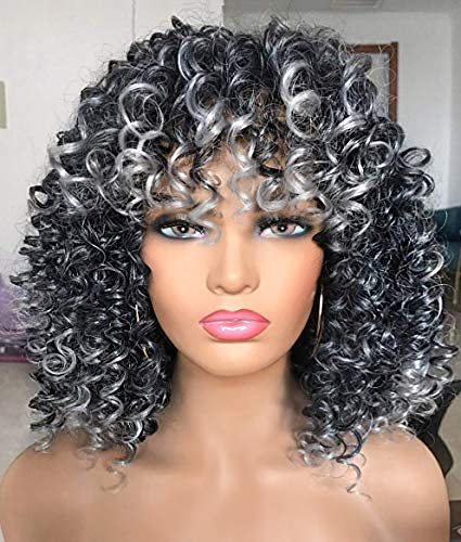 Cross border European and American wigs female wig manufacturers wholesale Africa small curly hair explosive head multi-color synthetic wig full head set Cross border European and American wigs female wig manufacturers wholesale Africa small curly hair explosive head multi-color synthetic wig full head set