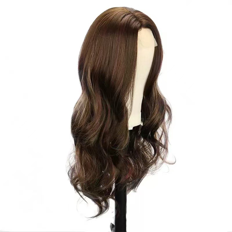 Cross border foreign trade, European and American fashion, lace lace, big wave wig, African hot selling long curly hair, synthetic head cover Cross border foreign trade, European and American fashion, lace lace, big wave wig, African hot selling long curly hair, synthetic head cover