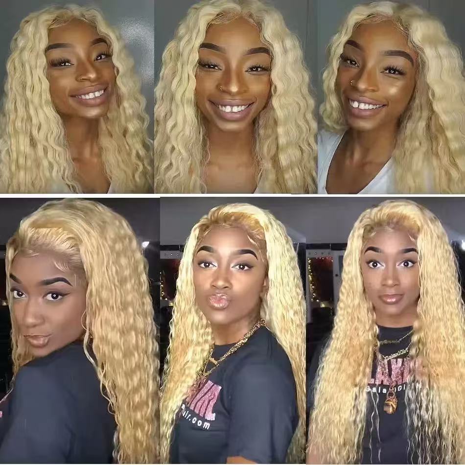 African Cross border Fashion Front Lace 13 * 4 Wig Hot Selling in Europe and America Small Roll Tube Explosion Head Long Roll Hair Cover African Cross border Fashion Front Lace 13 * 4 Wig Hot Selling in Europe and America Small Roll Tube Explosion Head Long Roll Hair Cover