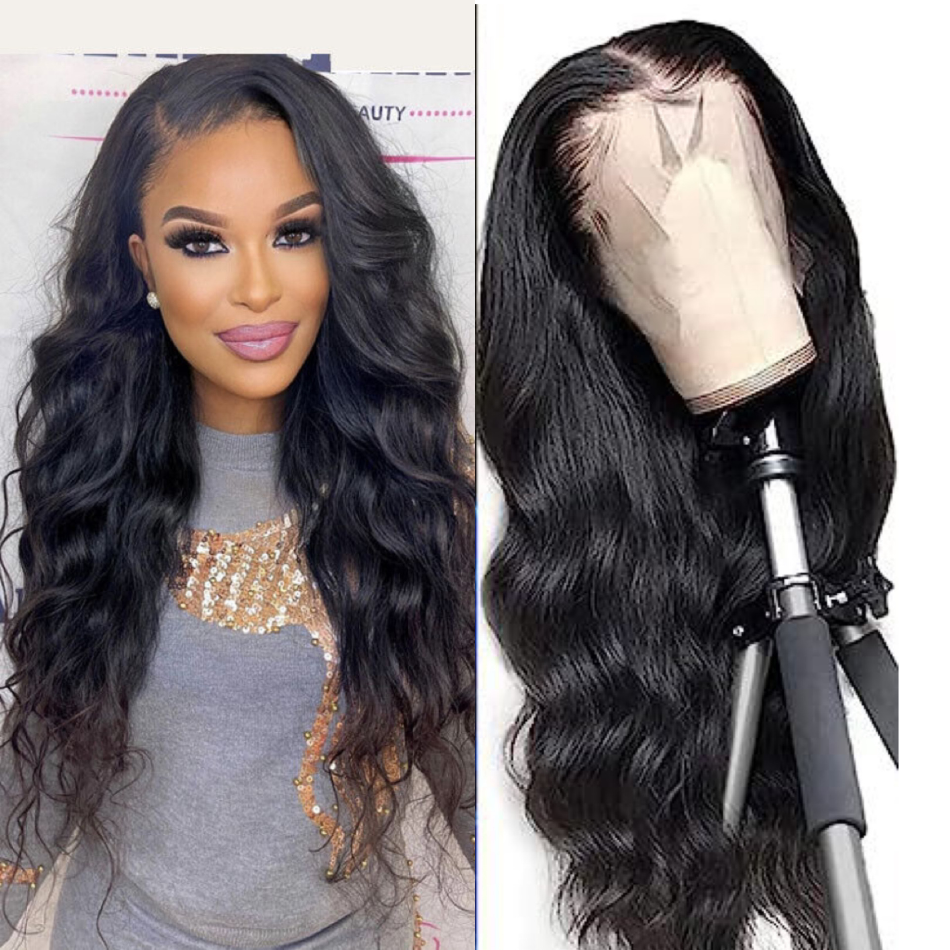 Cross border women's long curly hair with big waves wigs, front lace wigs, synthetic full head covers, fashionable, natural and realistic