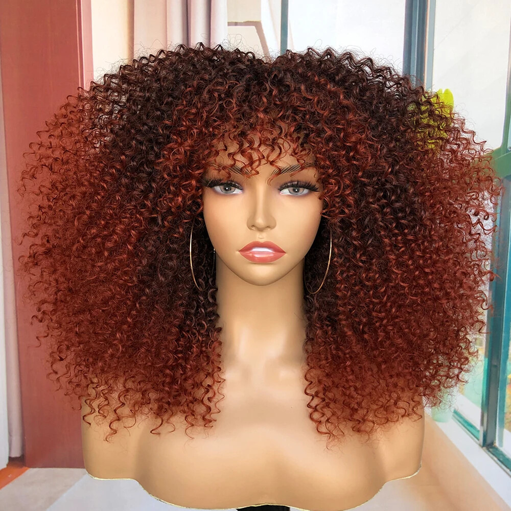 Cross border European and American high-temperature silk synthetic wig full head set, African small curly hair explosive head wig, wig manufacturer Cross border European and American high-temperature silk synthetic wig full head set, African small curly hair explosive head wig, wig manufacturer