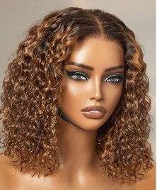 Cross border wig Amazon hot selling African hand hook 13 * 4 front lace synthetic wig black medium split long curly hair Cross border wig Amazon hot selling African hand hook 13 * 4 front lace synthetic wig black medium split long curly hair