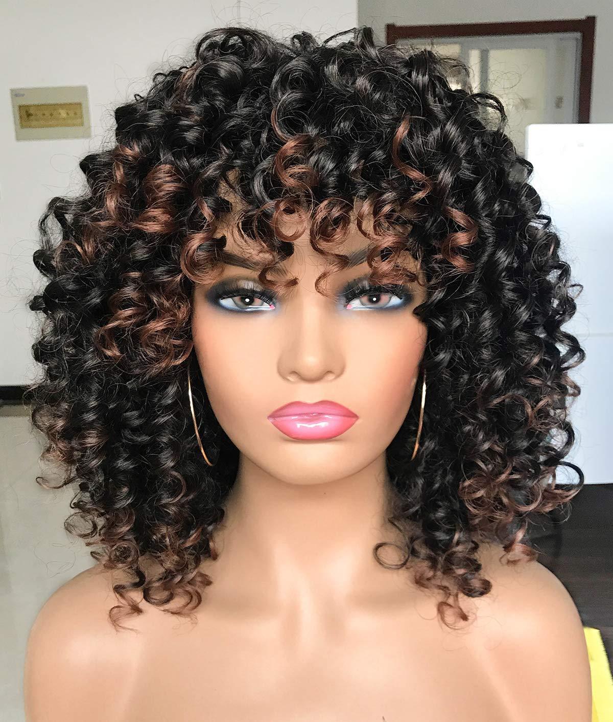 Cross border European and American wigs female wig manufacturers wholesale Africa small curly hair explosive head multi-color synthetic wig full head set Cross border European and American wigs female wig manufacturers wholesale Africa small curly hair explosive head multi-color synthetic wig full head set