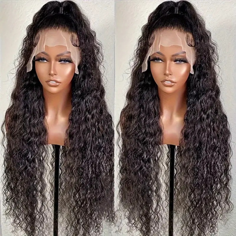 Cross border European and American fashion front lace lace 13 * 4 wig African hot selling small rolled tube long rolled hair full head cover Cross border European and American fashion front lace lace 13 * 4 wig African hot selling small rolled tube long rolled hair full head cover