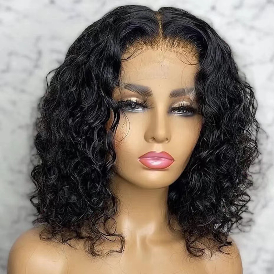 AliExpress New European and American Small Roll Wig Women Wigs Front Lace Wig Middle Split Long Roll Wig Headset