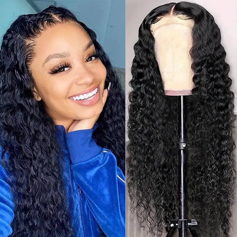 African women's hot selling small coiled tube explosive head long curly hair wig cross-border hot selling front lace 13 * 4 wig African women's hot selling small coiled tube explosive head long curly hair wig cross-border hot selling front lace 13 * 4 wig