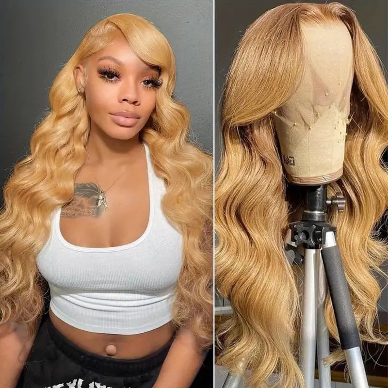 Amazon hot selling lace wig gold new product, women's big wave long curly hair full head cover factory stock Amazon hot selling lace wig gold new product, women's big wave long curly hair full head cover factory stock