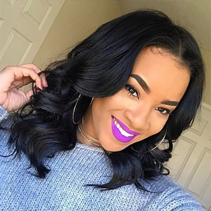 Wholesale of Black Wave Roll High Temperature Silk Fiber Short Curl Hair Set for Cross border Fashion Women's Wigs in Europe and America Wholesale of Black Wave Roll High Temperature Silk Fiber Short Curl Hair Set for Cross border Fashion Women's Wigs in Europe and America
