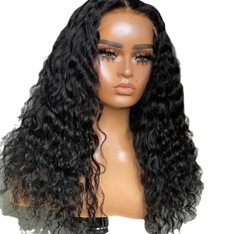 Amazon Cross border European and American Fashion Front Lace 13 * 4 Wig Hot Selling Small Roll Steel Roll Chemical Fiber Head Cover Wig Amazon Cross border European and American Fashion Front Lace 13 * 4 Wig Hot Selling Small Roll Steel Roll Chemical Fiber Head Cover Wig