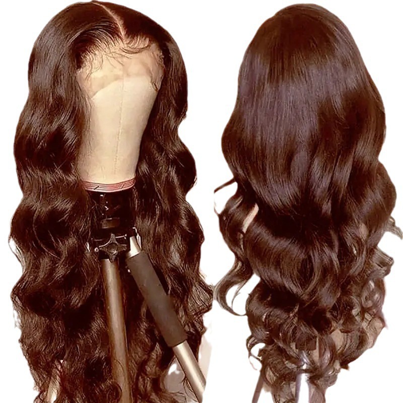 Cross border European and American Fashion Front Lace Wig Headset Africa Hot Selling Big Wave Long Curled Hair Wig Headset Cross border European and American Fashion Front Lace Wig Headset Africa Hot Selling Big Wave Long Curled Hair Wig Headset