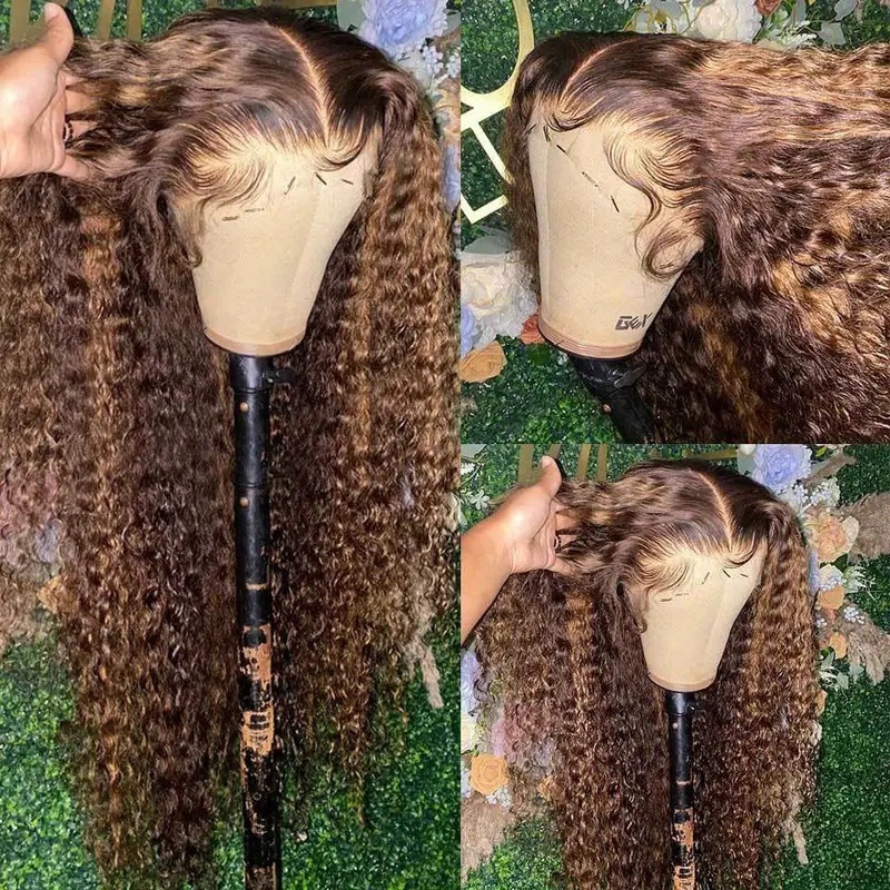 Cross border European and American fashion piano colored wig hot selling, lace lace small winding tube synthetic full head cover manufacturer Cross border European and American fashion piano colored wig hot selling, lace lace small winding tube synthetic full head cover manufacturer