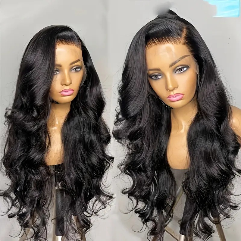 Cross border foreign trade wig fashion front lace with large wavy curls, popular in Africa front lace wavy curls