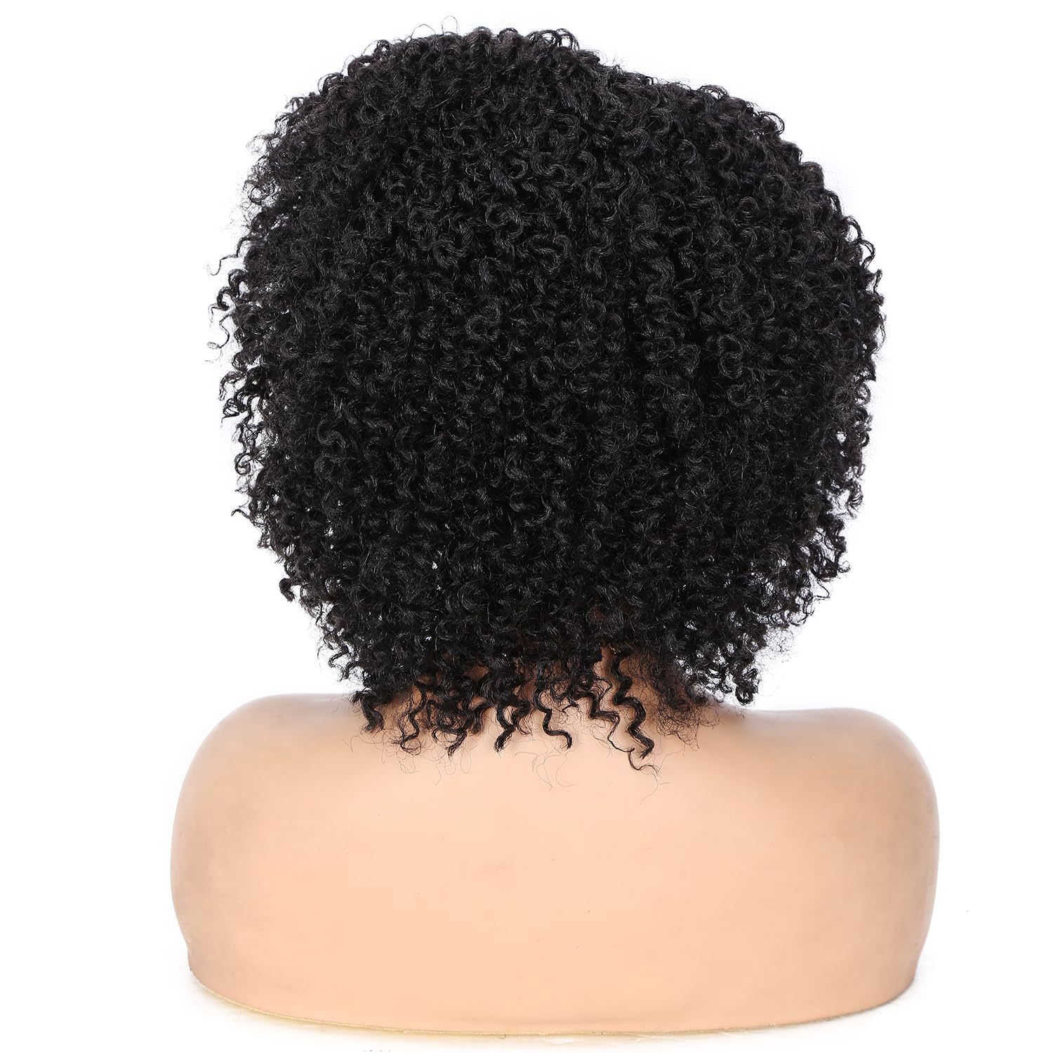 Cross border wig for African women, black with short curly hair and small curly hair, Kinky Curly Wigs manufacturer Cross border wig for African women, black with short curly hair and small curly hair, Kinky Curly Wigs manufacturer