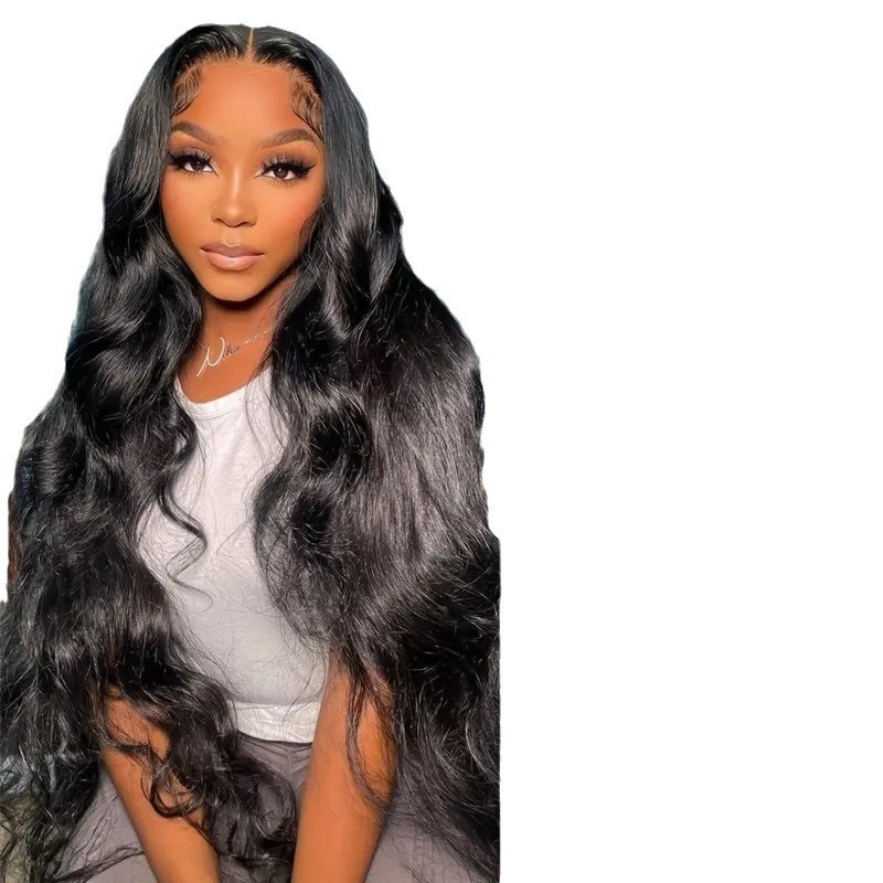 Cross border lace fashion wig for foreign trade, hot selling in Europe and America, big wave long curly hair synthetic headband Cross border lace fashion wig for foreign trade, hot selling in Europe and America, big wave long curly hair synthetic headband