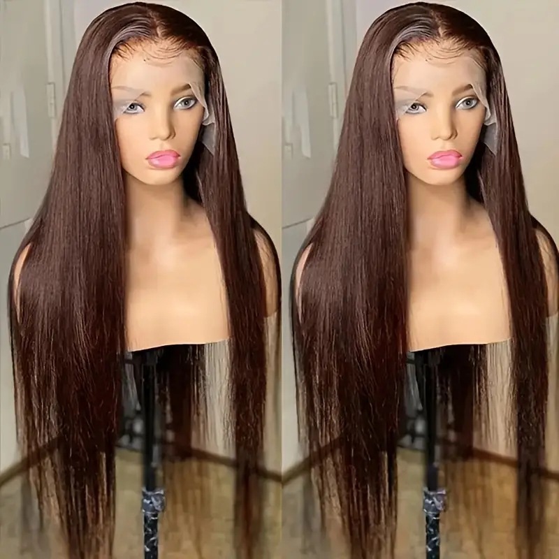 Cross border foreign trade, European and American fashion, brown wig hot selling, lace lace, lace, mid split, long straight hair, synthetic headband Cross border foreign trade, European and American fashion, brown wig hot selling, lace lace, lace, mid split, long straight hair, synthetic headband
