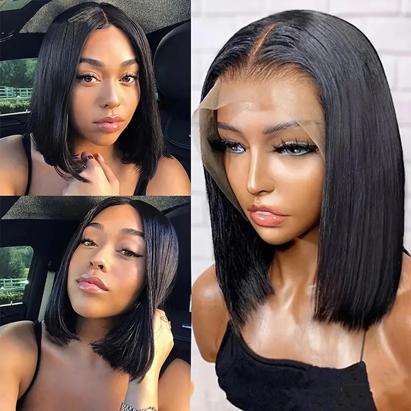 European and American fashion front lace mid length hair cover cross-border foreign trade African hot selling front lace wig manufacturer in stock