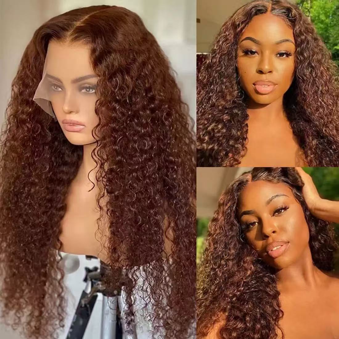 African Cross border Fashion Front Lace 13 * 4 Wig Hot Selling in Europe and America Small Roll Tube Explosion Head Long Roll Hair Cover African Cross border Fashion Front Lace 13 * 4 Wig Hot Selling in Europe and America Small Roll Tube Explosion Head Long Roll Hair Cover