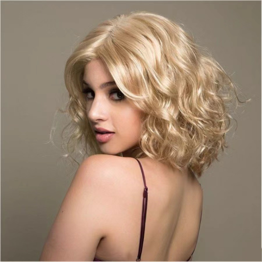 Wig for women, short curly hair, short hair for women, fluffy and natural, African, European and American fashion hairstyle manufacturers, spot wholesale, foreign trade Wig for women, short curly hair, short hair for women, fluffy and natural, African, European and American fashion hairstyle manufacturers, spot wholesale, foreign trade