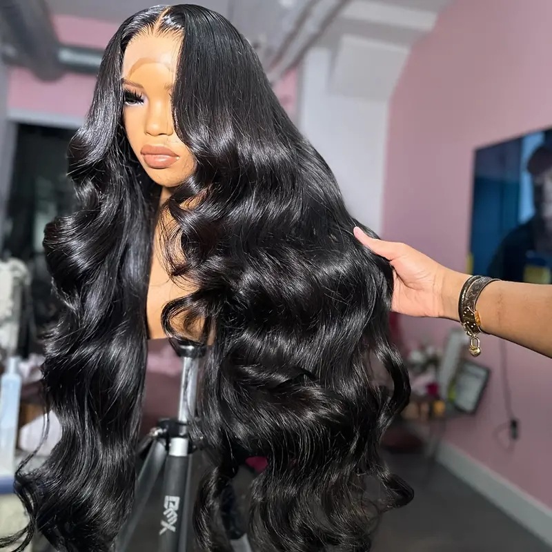 Cross border European and American Fashion Front Lace Wig Foreign Trade Hot Selling Big Wave Long Curled Hair Wig Headset Wigs